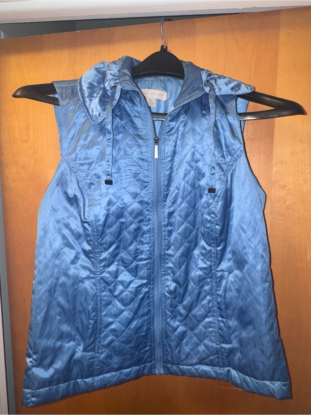 Laura Ashley Blue Quilted Vest